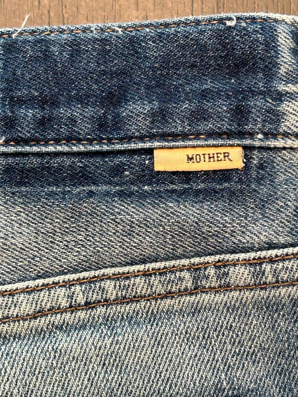 Mother jeans Trickster skimp fray thrill seeker wash raw hem grunge edgy chic 24 - Picture 9 of 15